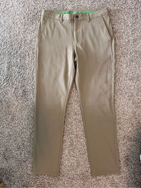 Bonobos Golf Slim Chinos in Light Khaki size 33x32